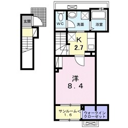 メゾングレーヌ龍野町の物件間取画像